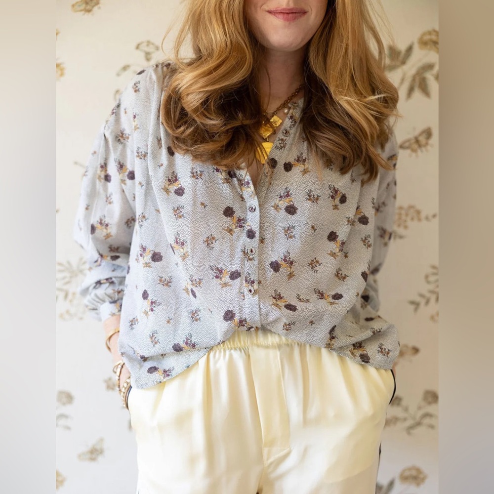 Baybala Dotted Floral & Milliefleur Blouse XS New